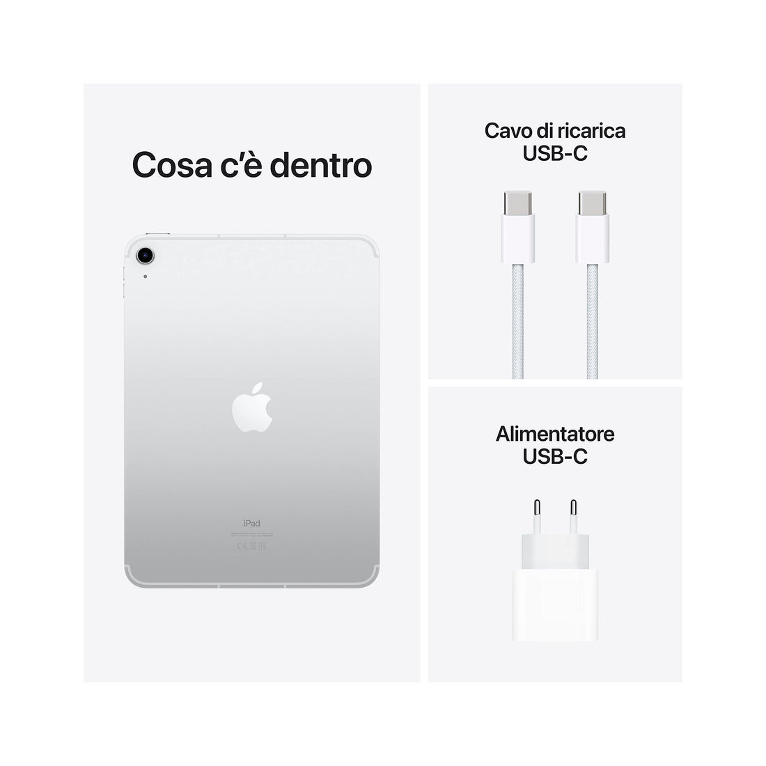 Apple 2022 iPad 10,9&quot; (Wi-Fi, 64GB) - Argento (10ª generazione)-iStoreMilano