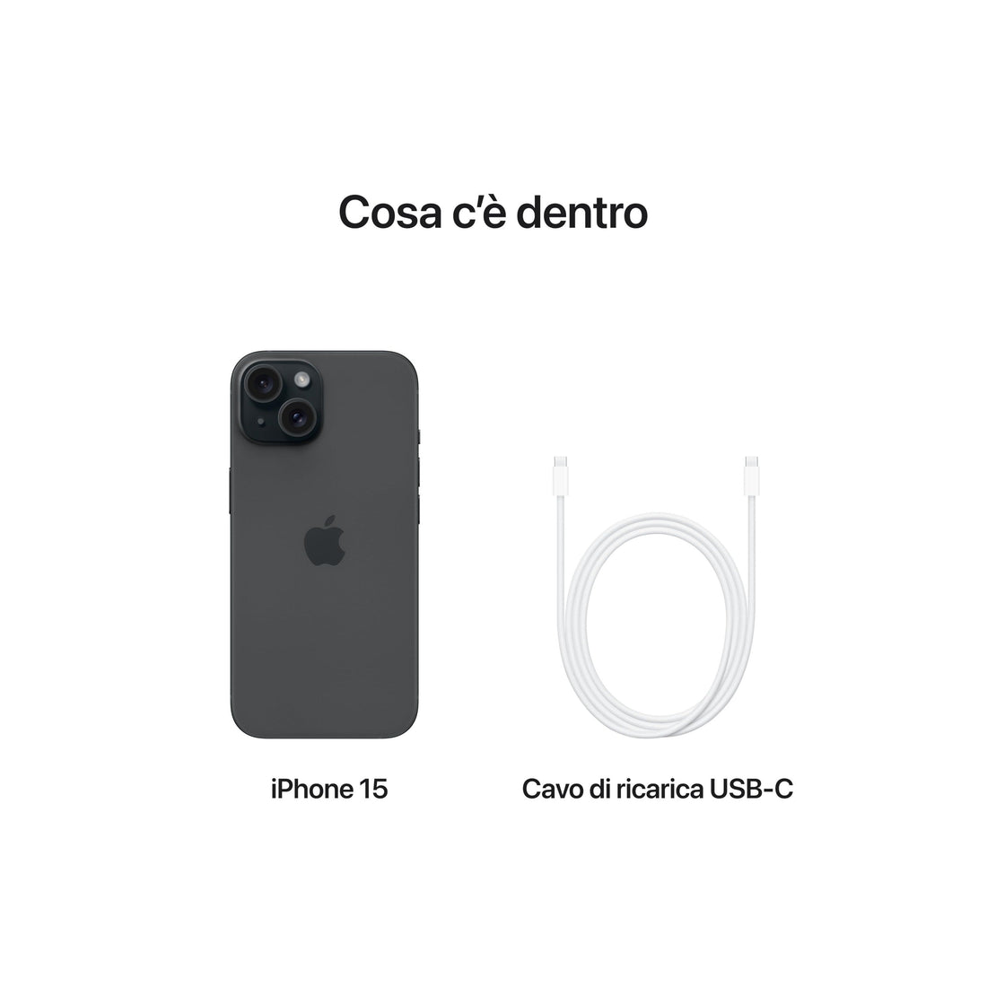 Apple iPhone 15 (128 GB) - nero-iStoreMilano