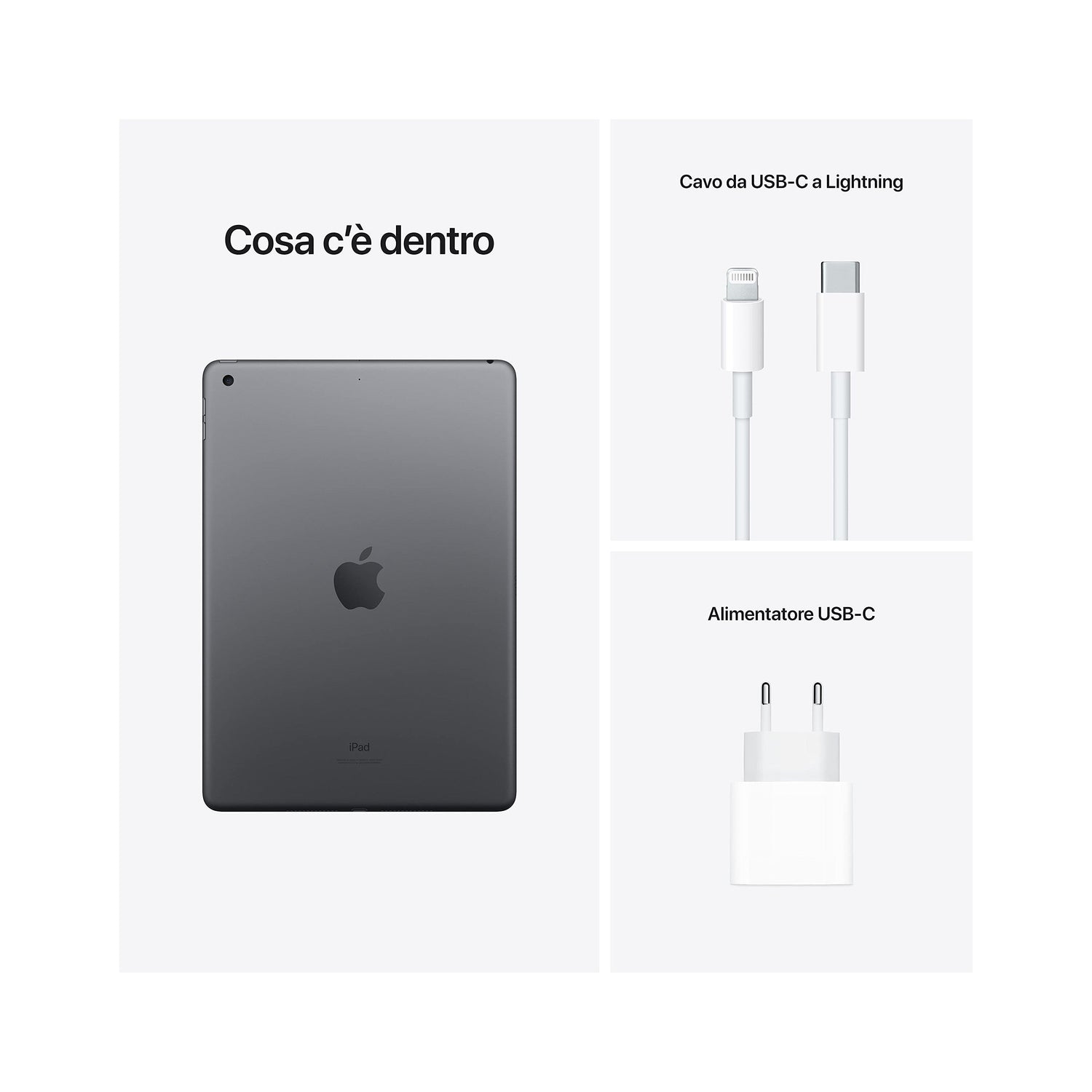 Apple 2021 iPad (10,2&quot;, Wi-Fi, 256GB) - Grigio siderale (9ª generazione)-iStoreMilano