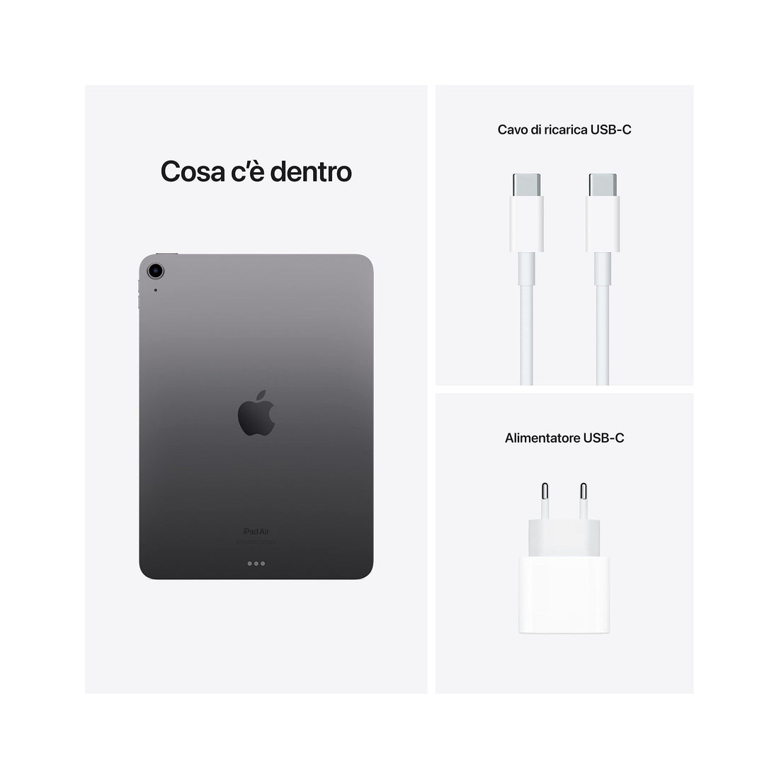 Apple 2022 iPad Air (Wi-Fi, 256GB) - Grigio siderale (5a Generazione)-iStoreMilano