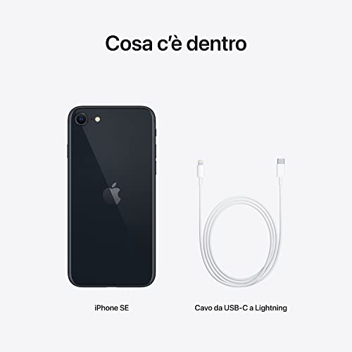 Apple 2022 iPhone SE (128 GB) - Mezzanotte (3a Generazione)-iStoreMilano