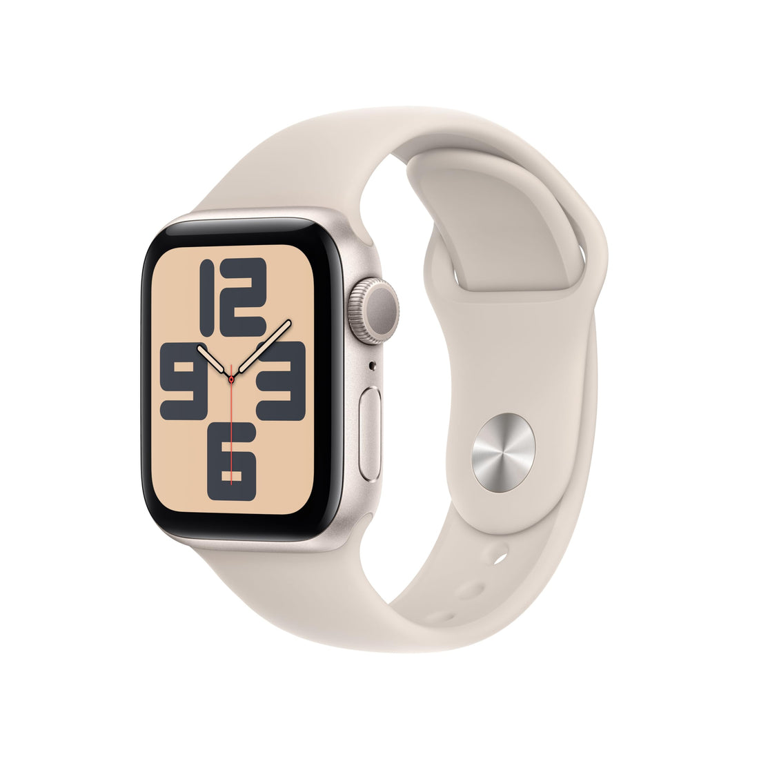 Apple Watch SE (2ª generazione, 2023) GPS 40 mm Smartwatch con cassa in alluminio color galassia e Cinturino Sport galassia - S/M. Fitness tracker, monitoraggio del sonno, Rilevamento incidenti-iStoreMilano