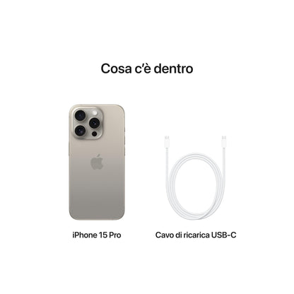 Apple iPhone 15 Pro (128 GB) - Titanio naturale-iStoreMilano