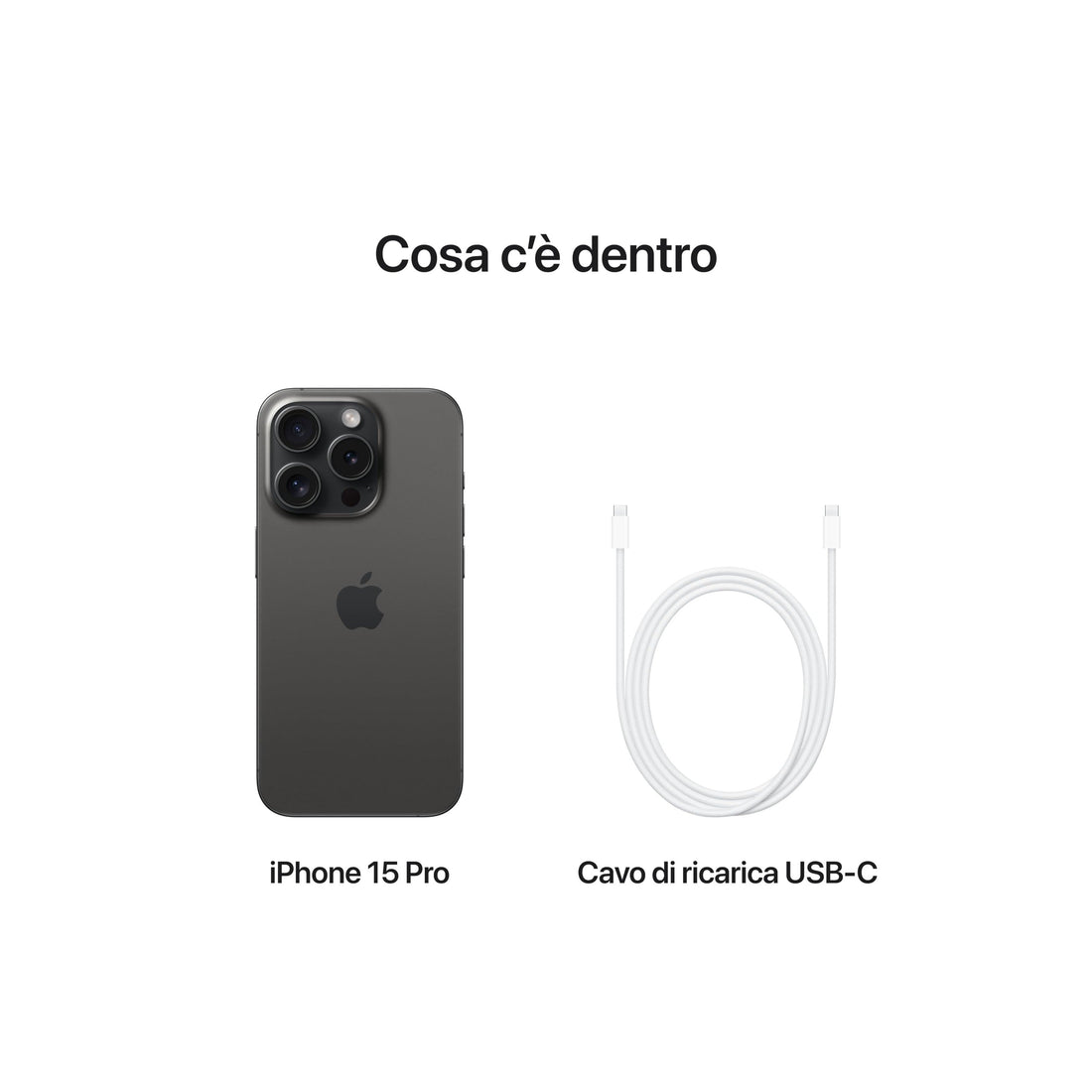 Apple iPhone 15 Pro (256 GB) - Titanio nero-iStoreMilano