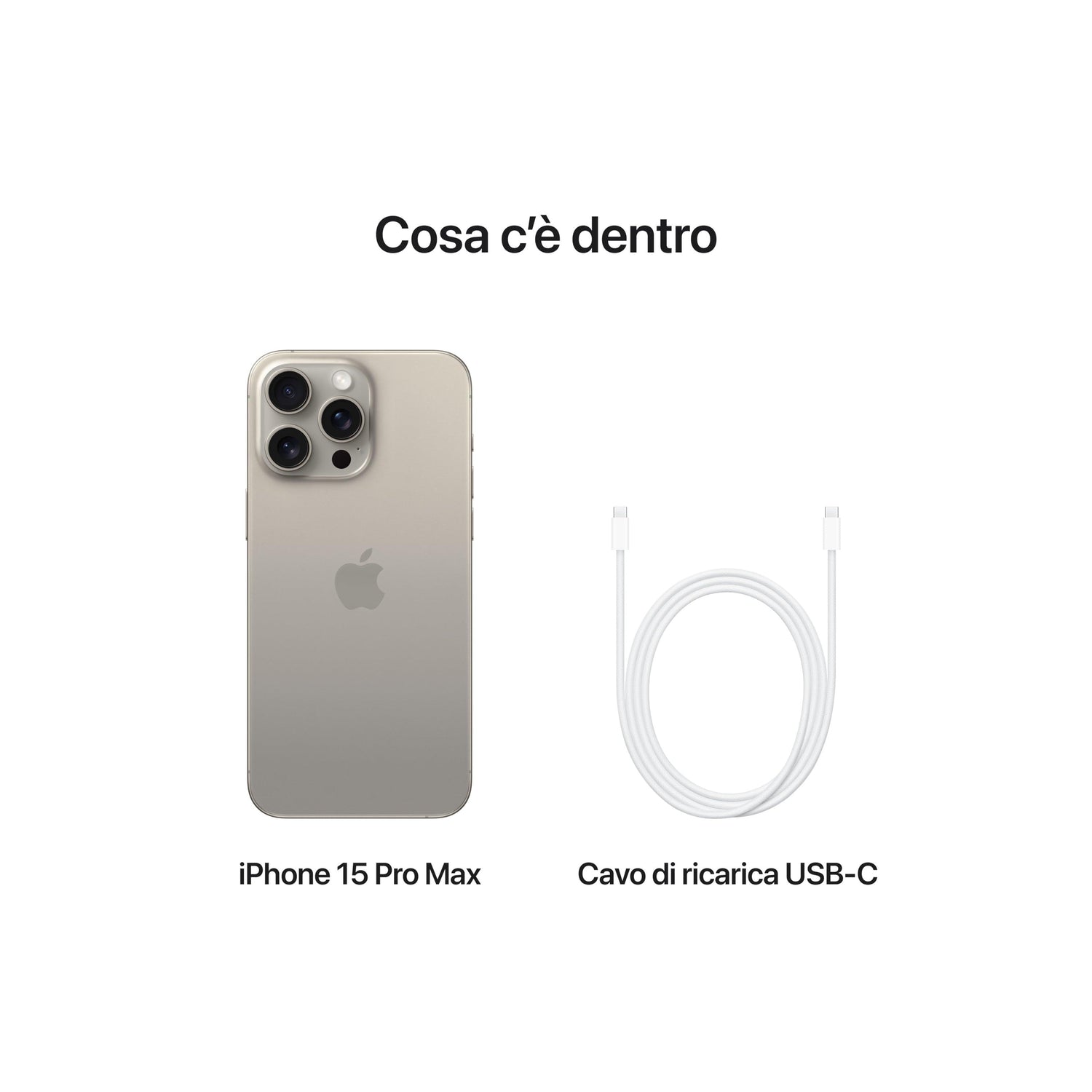 Apple iPhone 15 Pro Max (1 TB) - Titanio naturale-iStoreMilano