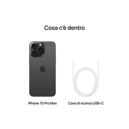 Apple iPhone 15 Pro Max (256 GB) - Titanio nero-iStoreMilano