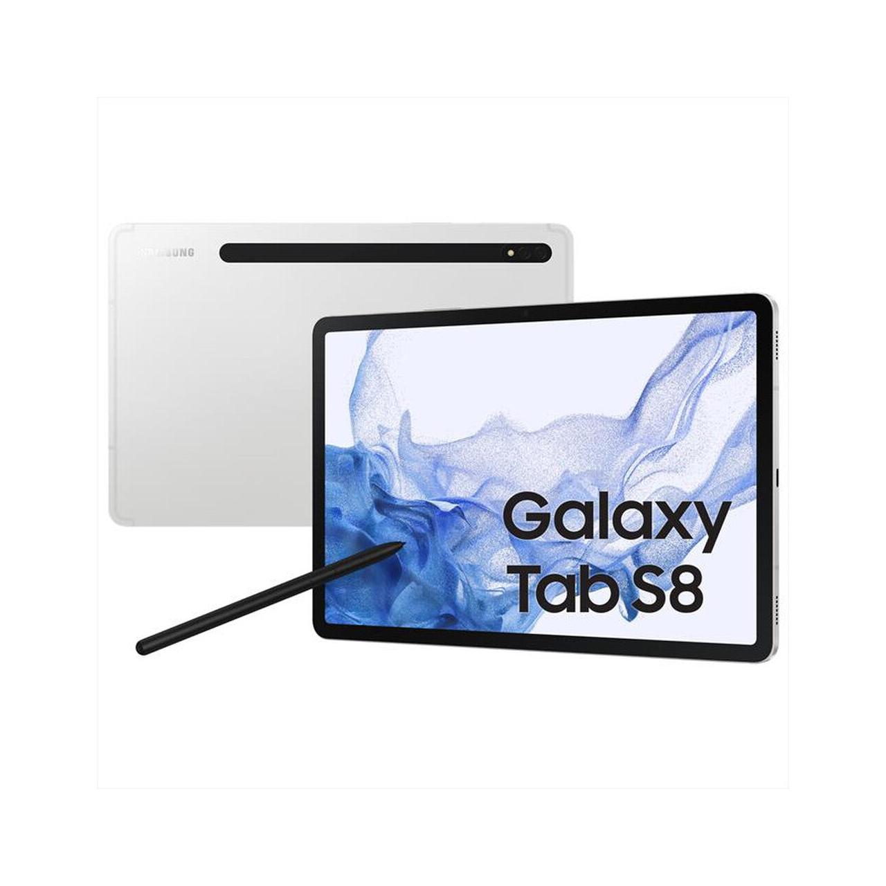 Galaxy Tab S8 8/128 5G-Silver-iStoreMilano
