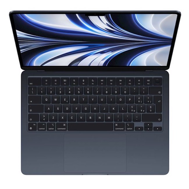 MacBook Air M2 A2681 13.6&quot; 8-Core CPU 8 Core GPU 8GB 256GB 2022-Midnight-iStoreMilano